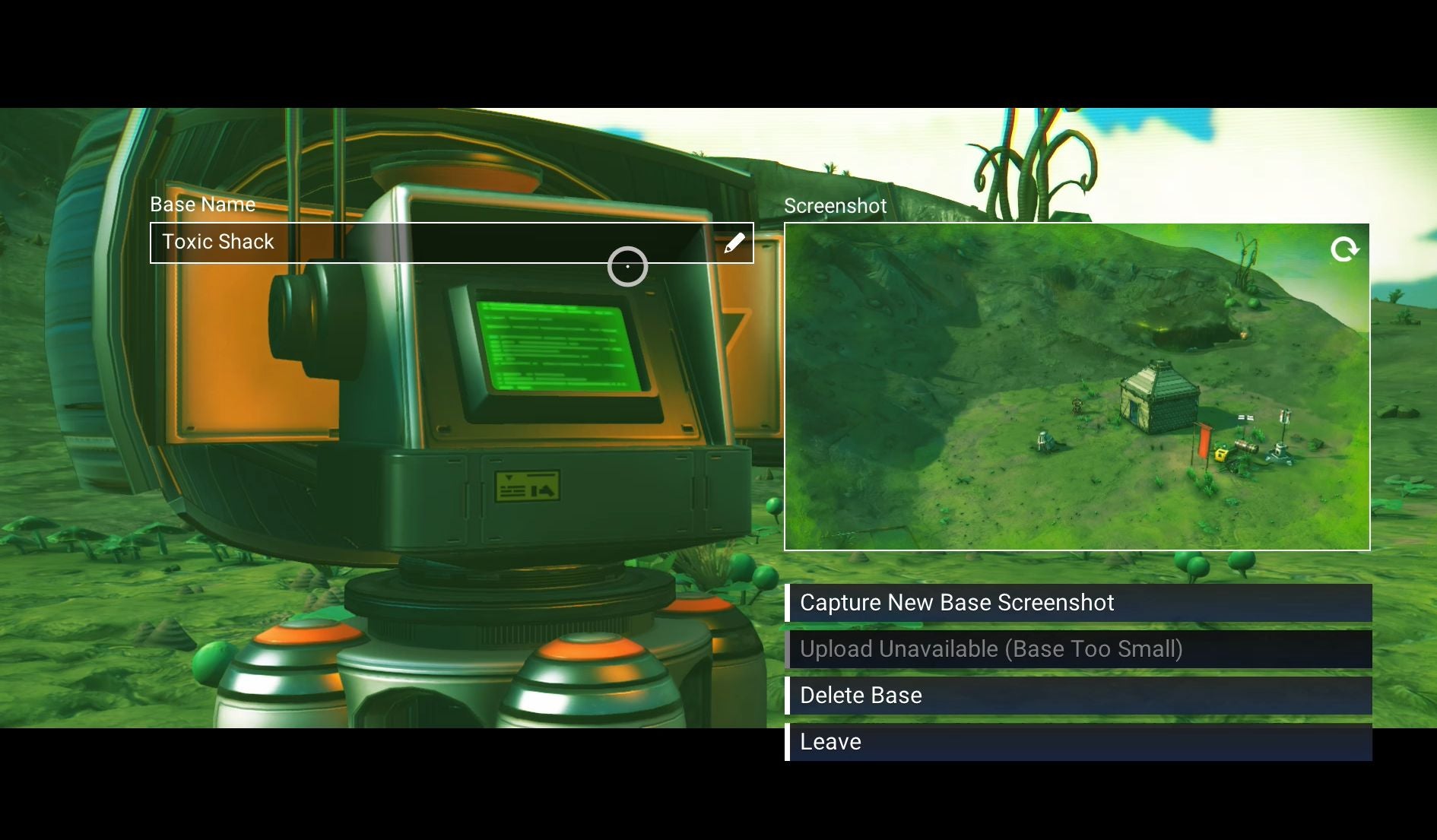 No Man's Sky Bases How to build a Base Computer, Construction Research